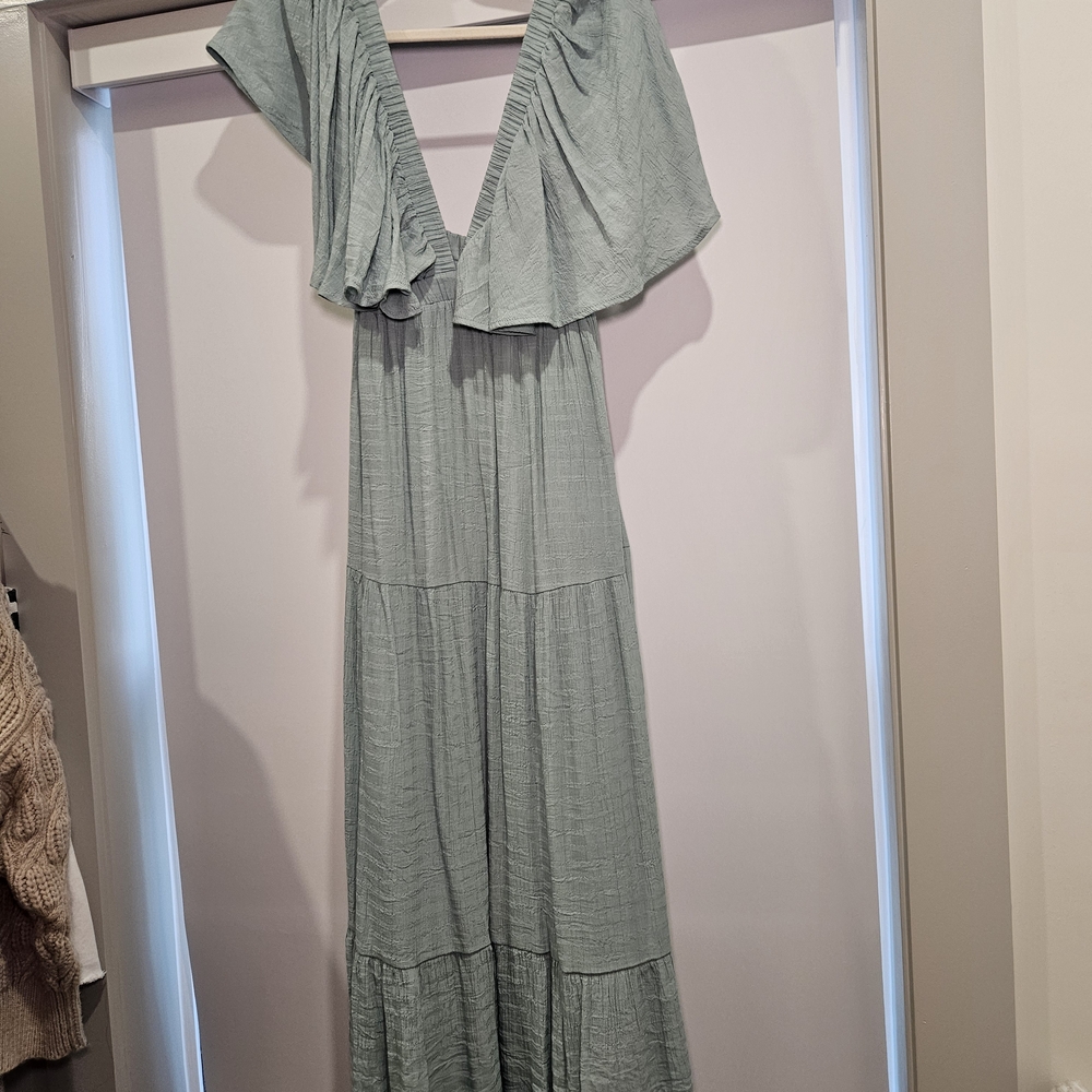 Elegant Blue Maxi Dress